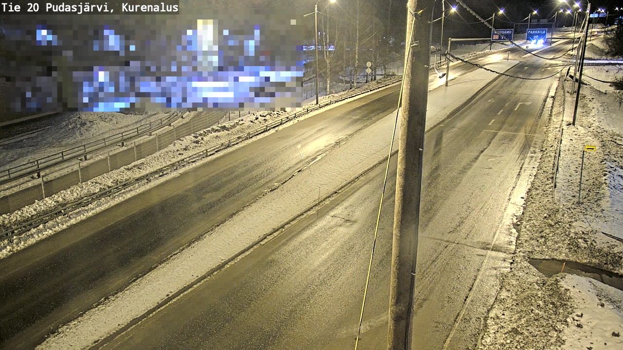 Kelikamerat Kuva Tie 20 Pudasjärvi, Kurenalus, Pudasjärvi, Pohjois-Pohjanmaa