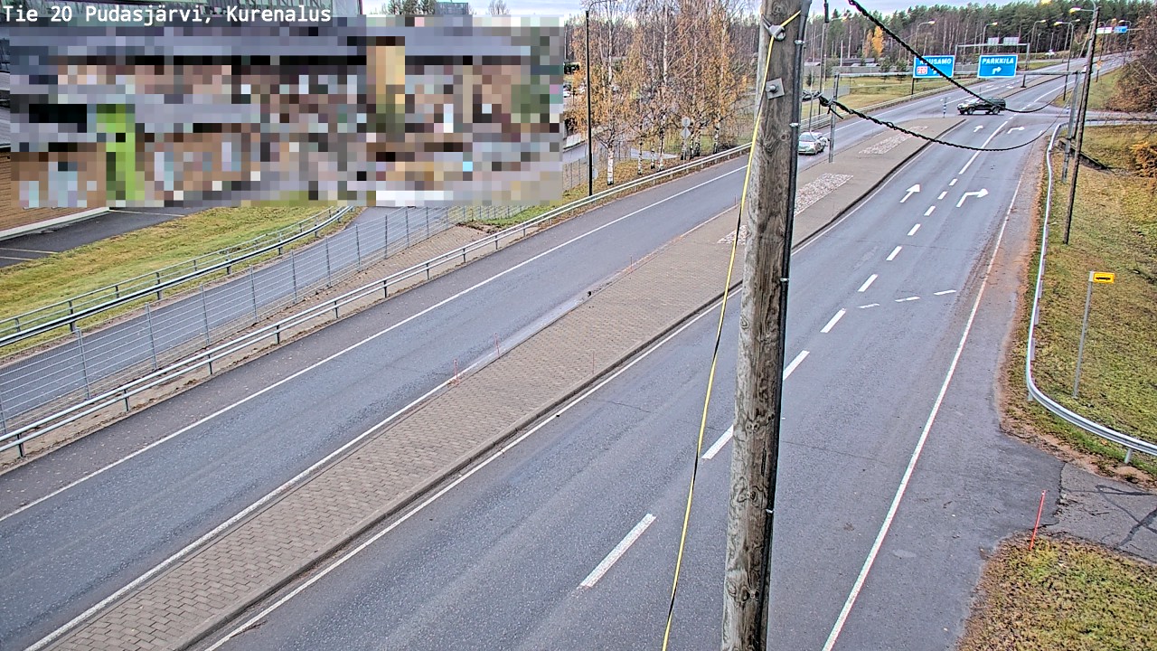 Kelikamerat Kuva Tie 20 Pudasjärvi, Kurenalus, Pudasjärvi, Pohjois-Pohjanmaa