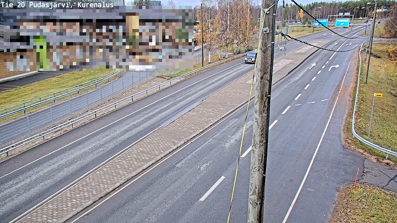 Kelikamerat Kuva Tie 20 Pudasjärvi, Kurenalus, Pudasjärvi, Pohjois-Pohjanmaa