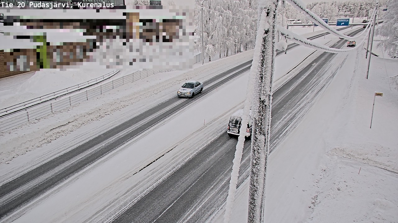 Kelikamerat Kuva Tie 20 Pudasjärvi, Kurenalus, Pudasjärvi, Pohjois-Pohjanmaa