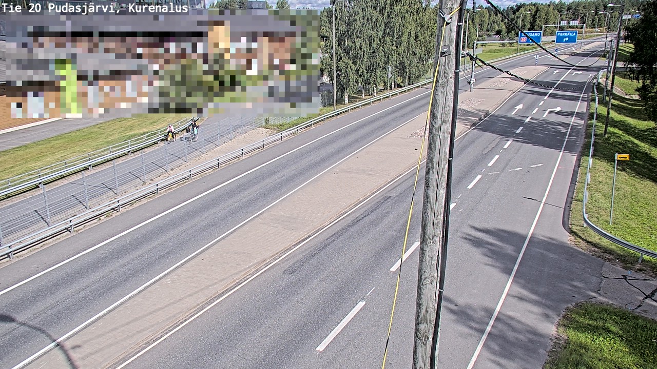 Weather Camera Image Väg 20Pudasjärvi, Kurenalus, Pudasjärvi, Pohjois-Pohjanmaa