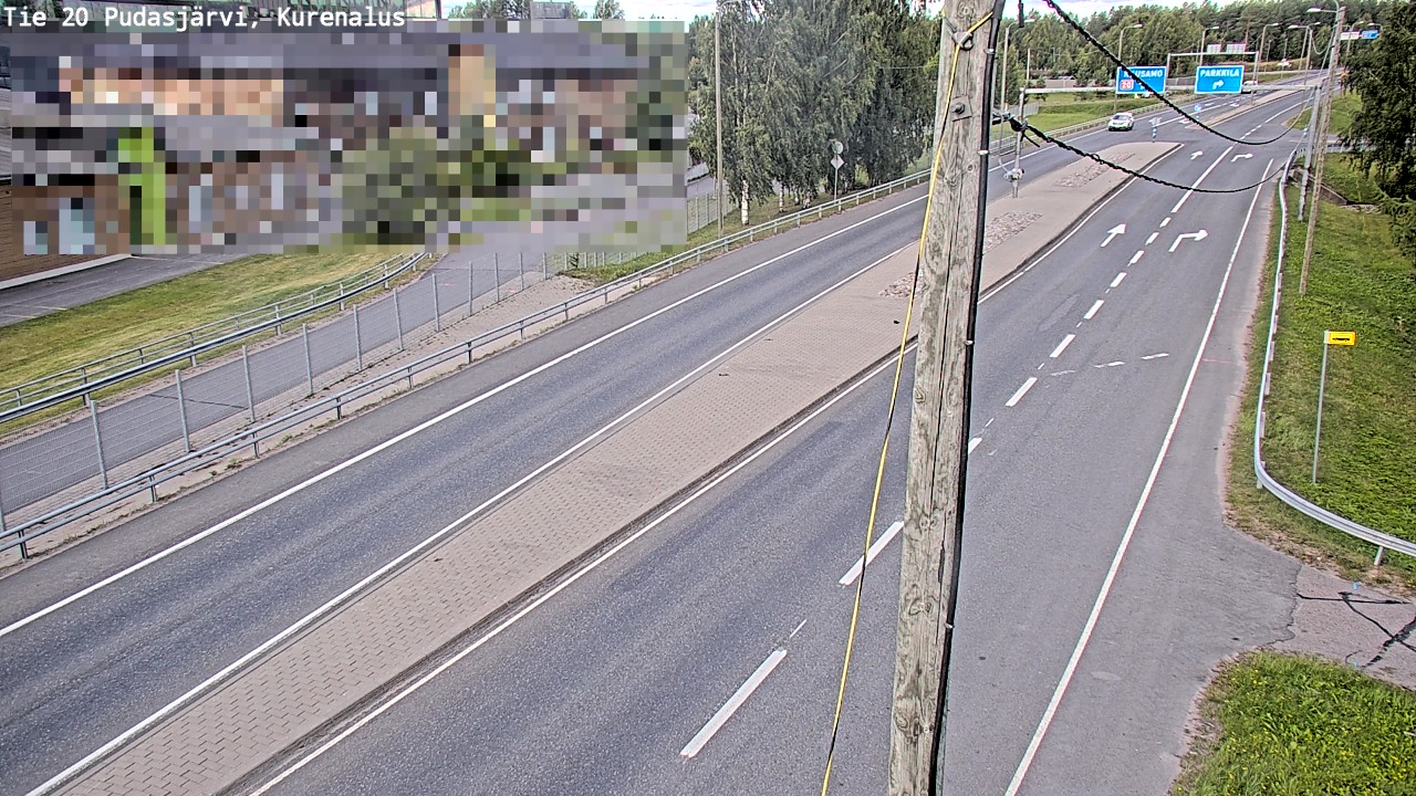 Weather Camera Image Road 20 Pudasjärvi, Kurenalus, Pudasjärvi, Pohjois-Pohjanmaa