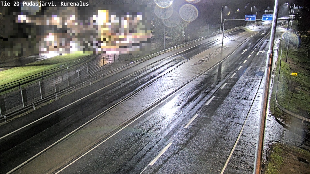 Weather Camera Image Väg 20Pudasjärvi, Kurenalus, Pudasjärvi, Pohjois-Pohjanmaa