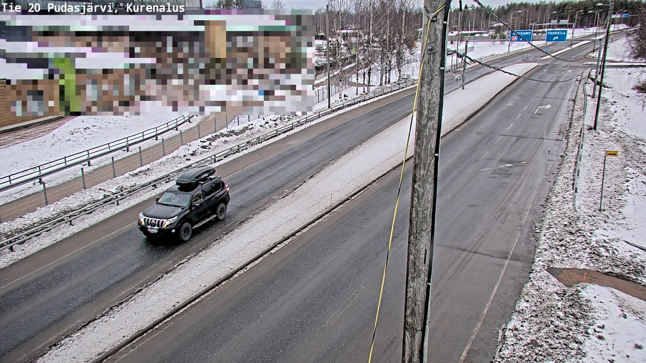 Kelikamerat Kuva Tie 20 Pudasjärvi, Kurenalus, Pudasjärvi, Pohjois-Pohjanmaa