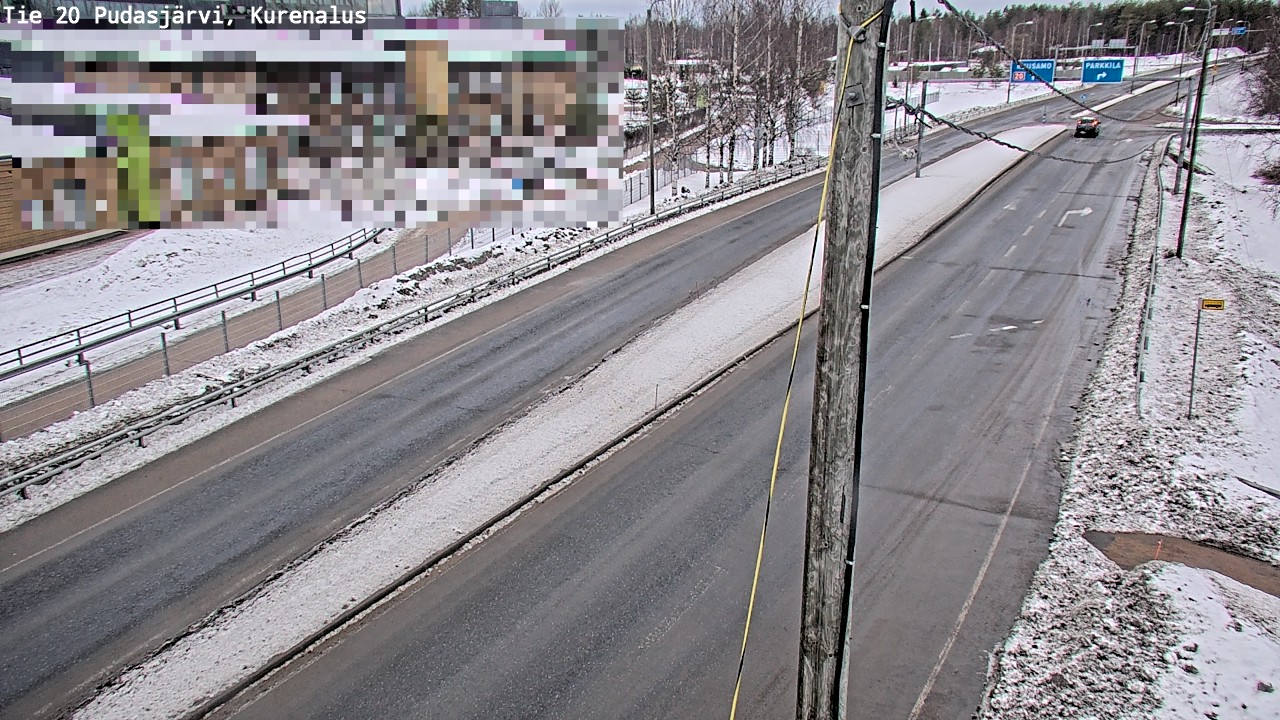 Kelikamerat Kuva Tie 20 Pudasjärvi, Kurenalus, Pudasjärvi, Pohjois-Pohjanmaa