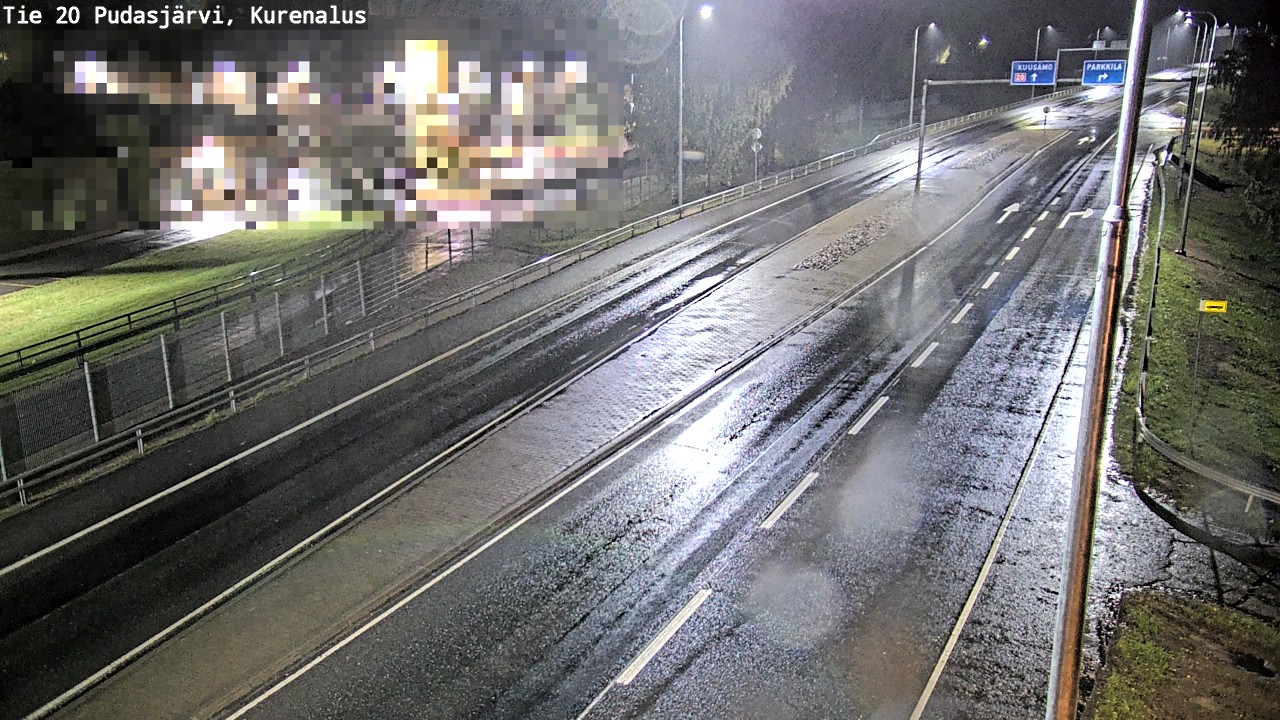 Weather Camera Image Väg 20Pudasjärvi, Kurenalus, Pudasjärvi, Pohjois-Pohjanmaa