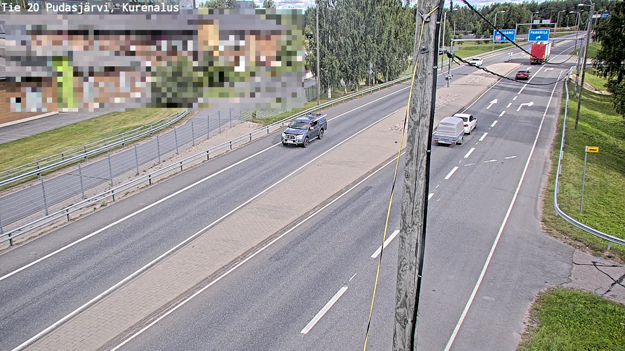 Weather Camera Image Väg 20Pudasjärvi, Kurenalus, Pudasjärvi, Pohjois-Pohjanmaa