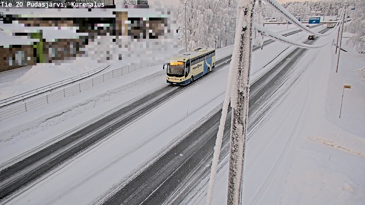 Kelikamerat Kuva Tie 20 Pudasjärvi, Kurenalus, Pudasjärvi, Pohjois-Pohjanmaa