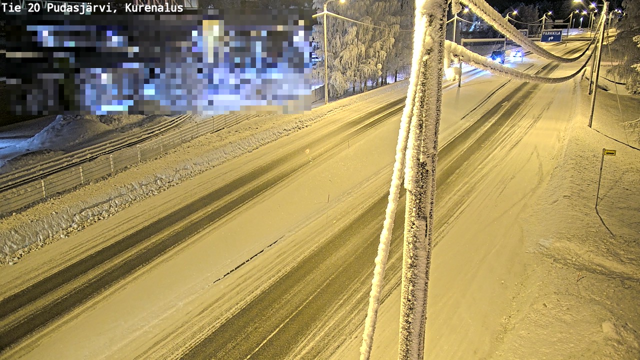 Kelikamerat Kuva Tie 20 Pudasjärvi, Kurenalus, Pudasjärvi, Pohjois-Pohjanmaa