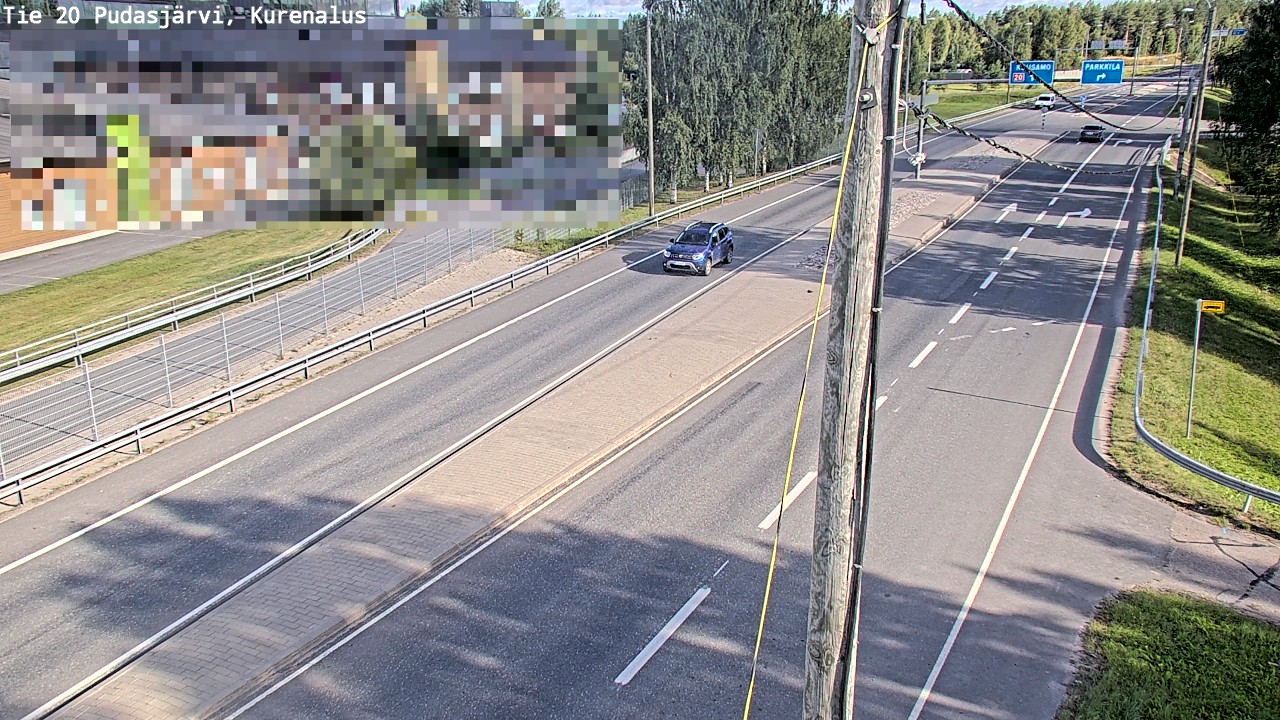 Weather Camera Image Väg 20Pudasjärvi, Kurenalus, Pudasjärvi, Pohjois-Pohjanmaa