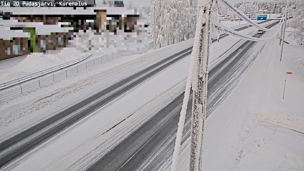 Kelikamerat Kuva Tie 20 Pudasjärvi, Kurenalus, Pudasjärvi, Pohjois-Pohjanmaa