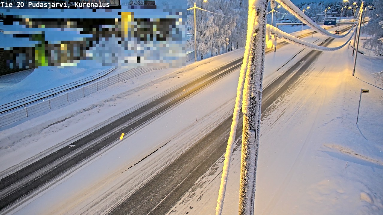 Kelikamerat Kuva Tie 20 Pudasjärvi, Kurenalus, Pudasjärvi, Pohjois-Pohjanmaa