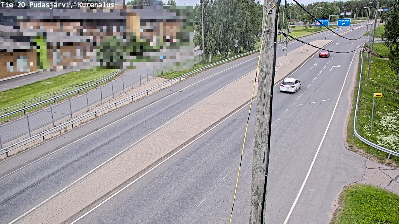 Weather Camera Image Väg 20Pudasjärvi, Kurenalus, Pudasjärvi, Pohjois-Pohjanmaa