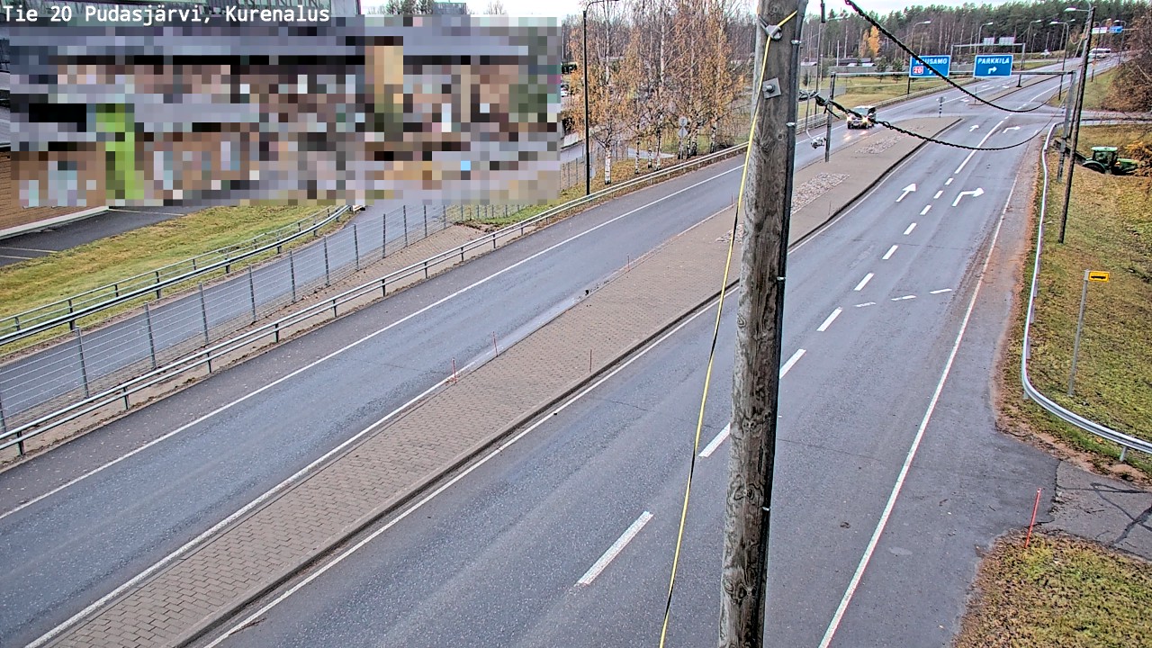 Kelikamerat Kuva Tie 20 Pudasjärvi, Kurenalus, Pudasjärvi, Pohjois-Pohjanmaa