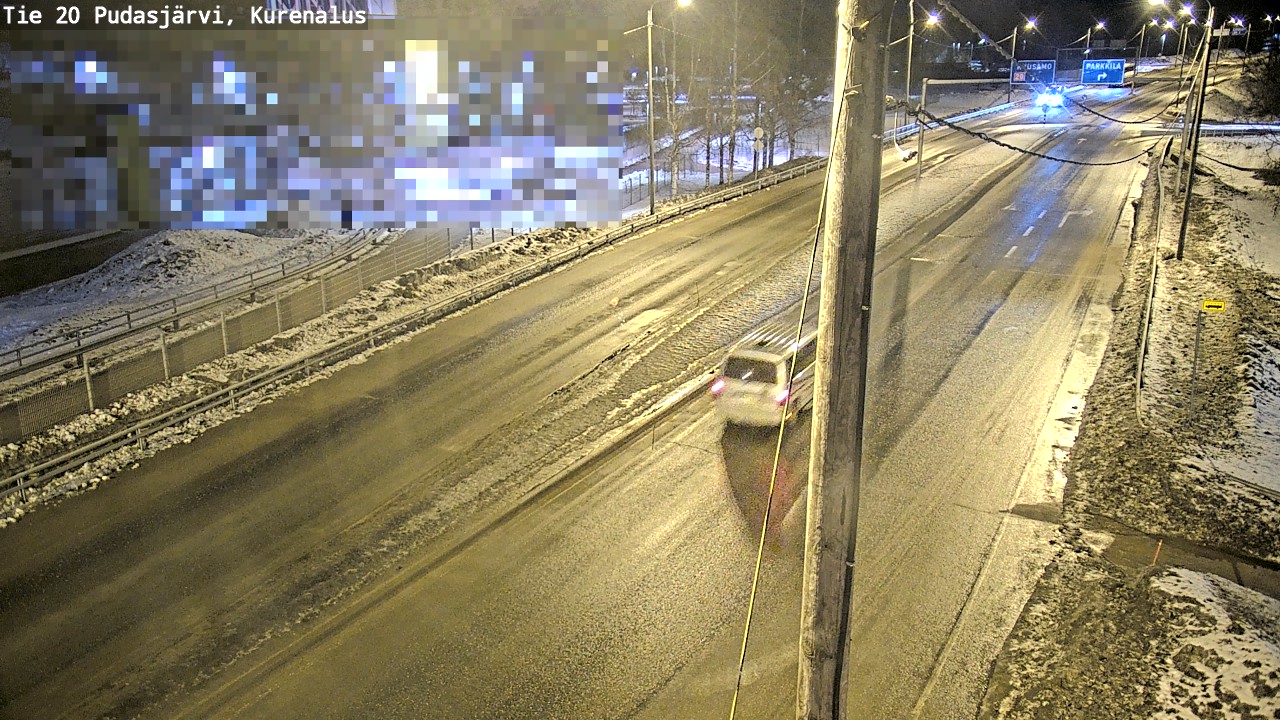 Weather Camera Image Väg 20Pudasjärvi, Kurenalus, Pudasjärvi, Pohjois-Pohjanmaa