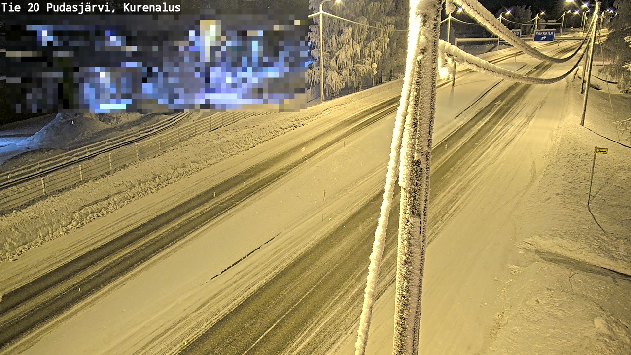 Kelikamerat Kuva Tie 20 Pudasjärvi, Kurenalus, Pudasjärvi, Pohjois-Pohjanmaa