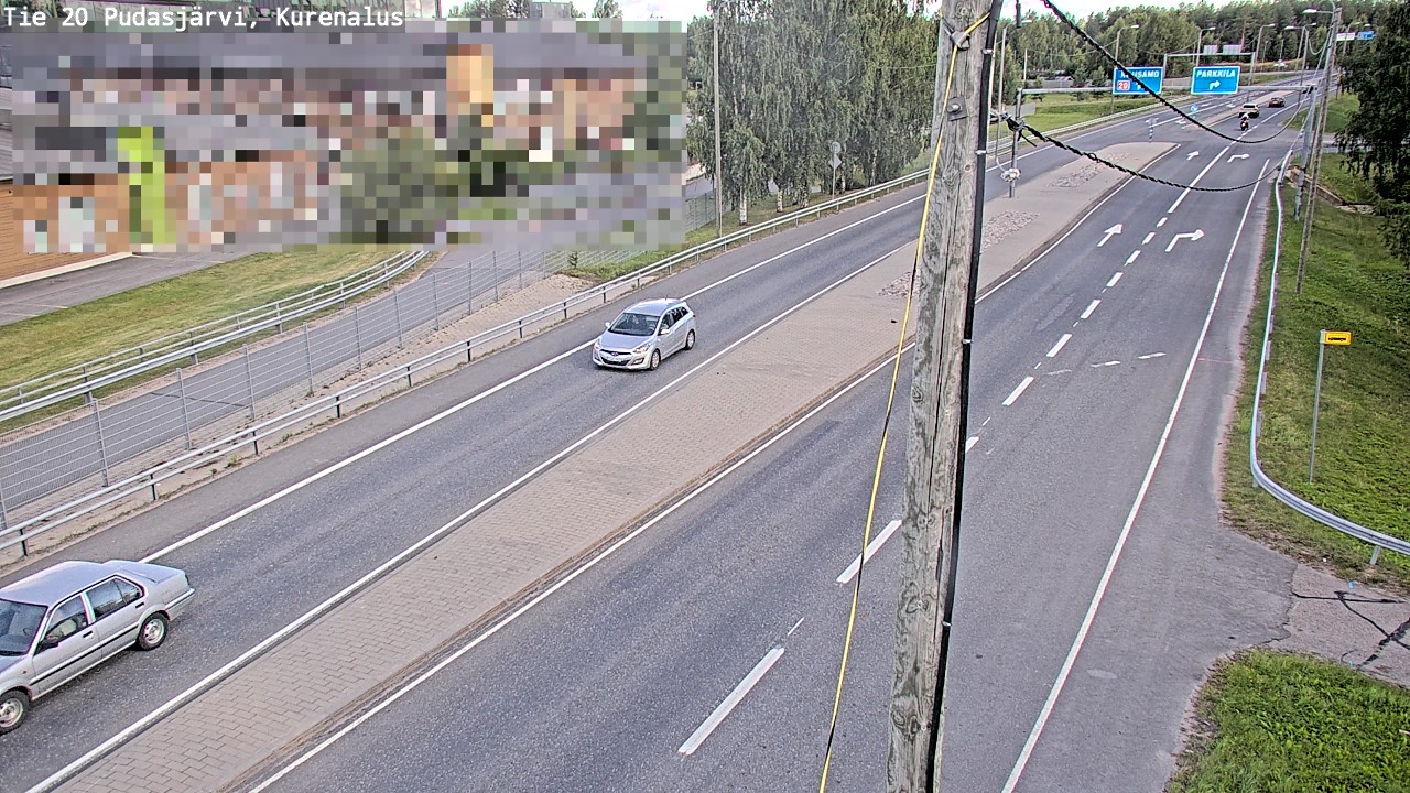 Weather Camera Image Väg 20Pudasjärvi, Kurenalus, Pudasjärvi, Pohjois-Pohjanmaa