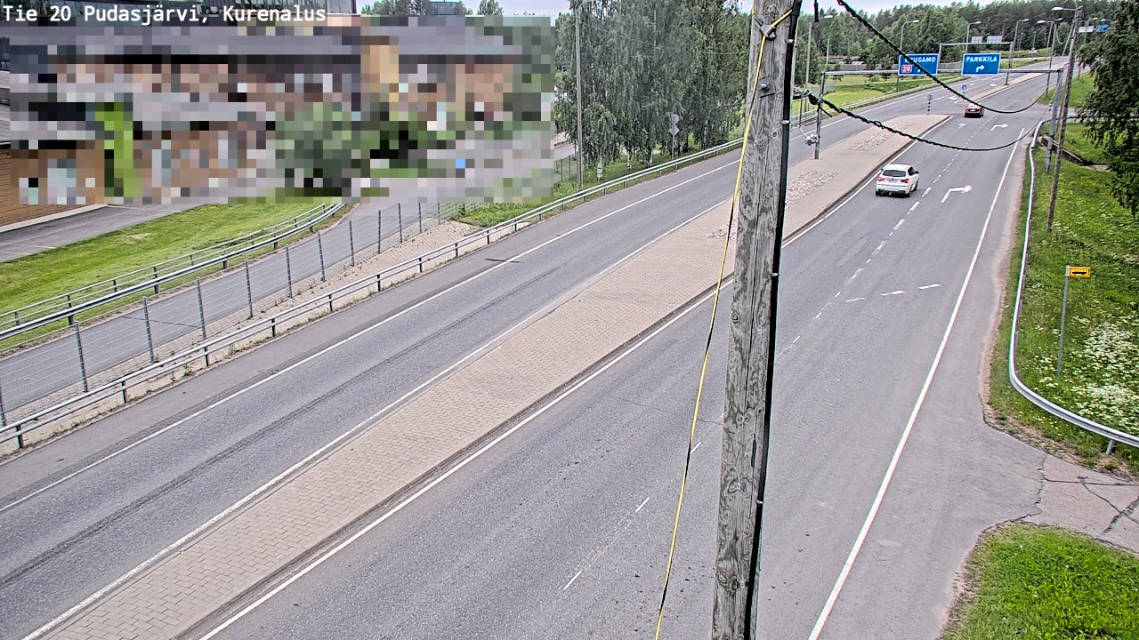 Weather Camera Image Väg 20Pudasjärvi, Kurenalus, Pudasjärvi, Pohjois-Pohjanmaa