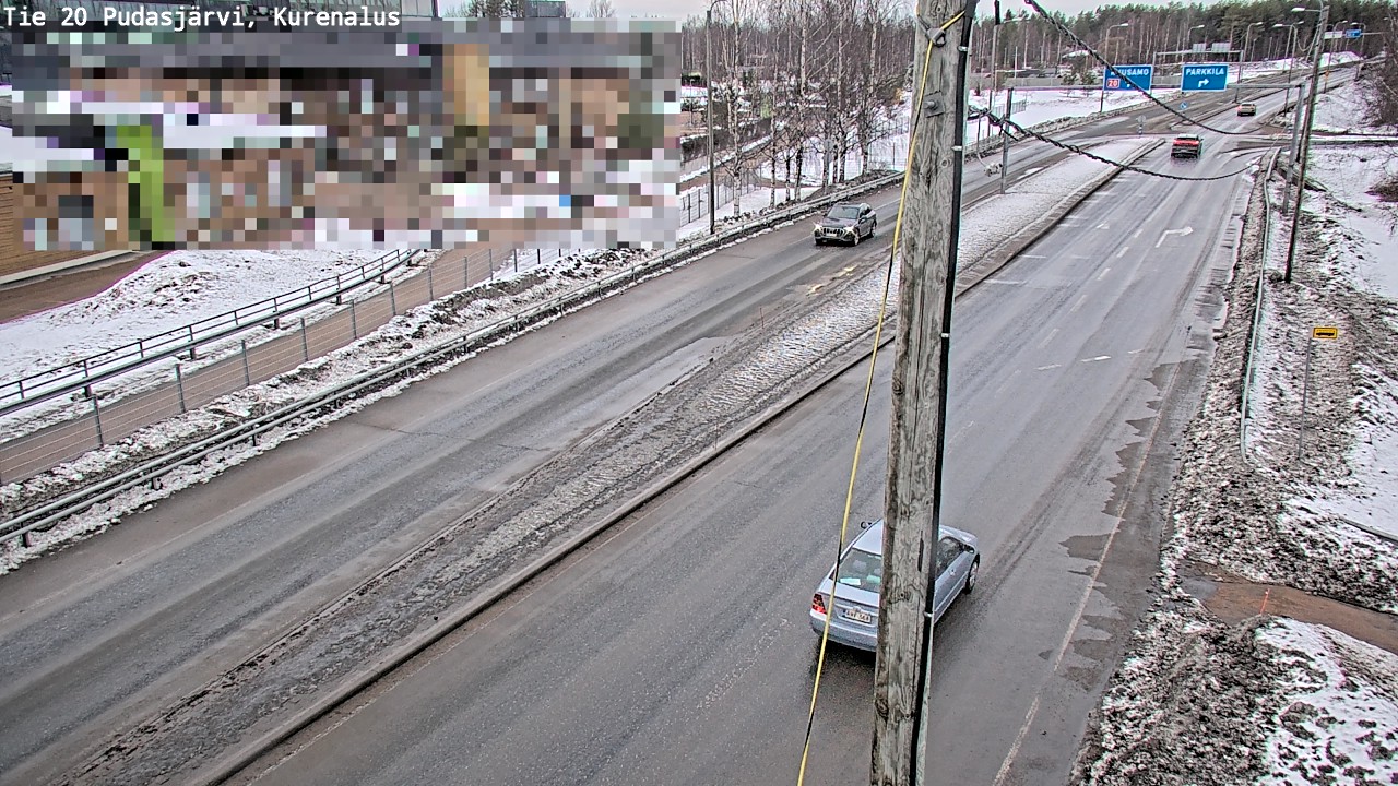 Weather Camera Image Väg 20Pudasjärvi, Kurenalus, Pudasjärvi, Pohjois-Pohjanmaa