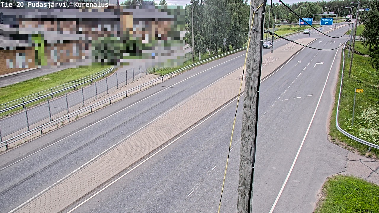 Weather Camera Image Road 20 Pudasjärvi, Kurenalus, Pudasjärvi, Pohjois-Pohjanmaa