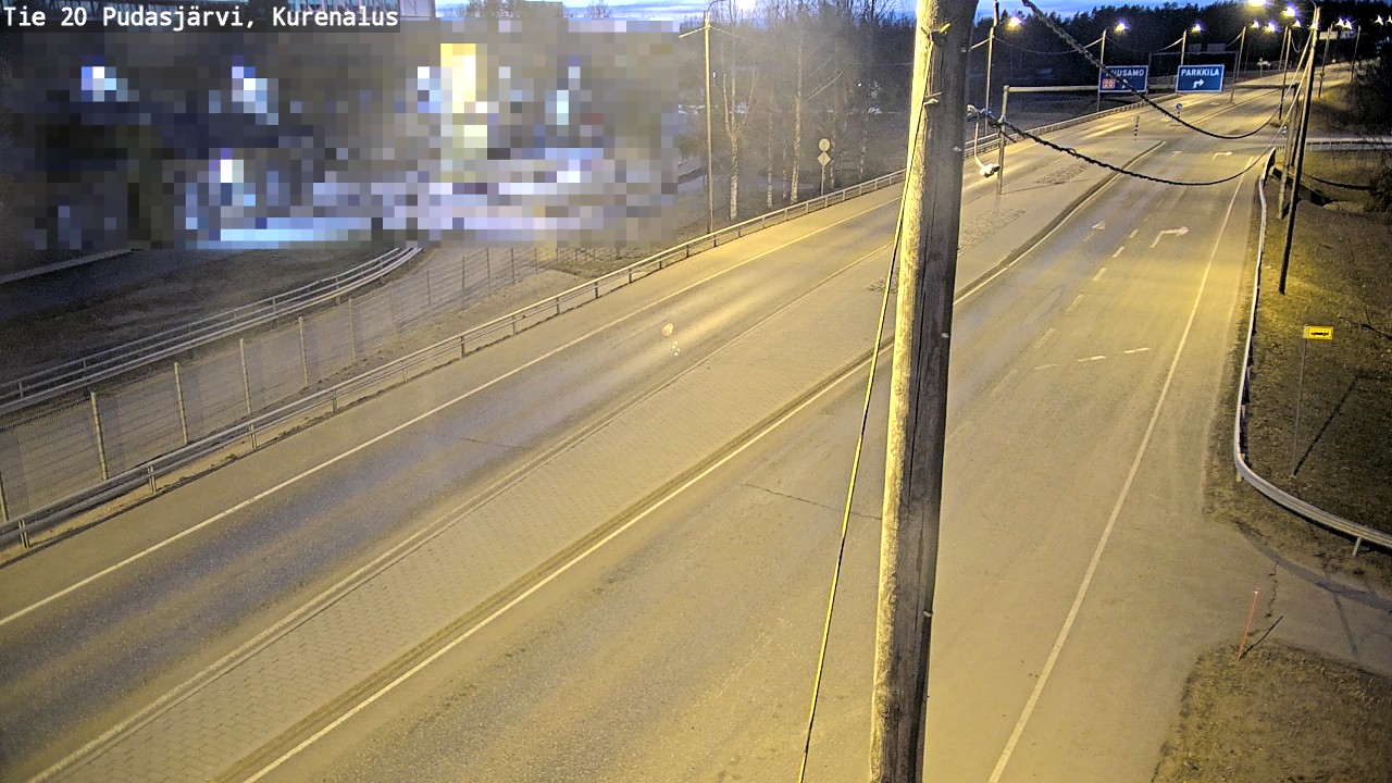 Kelikamerat Kuva Tie 20 Pudasjärvi, Kurenalus, Pudasjärvi, Pohjois-Pohjanmaa