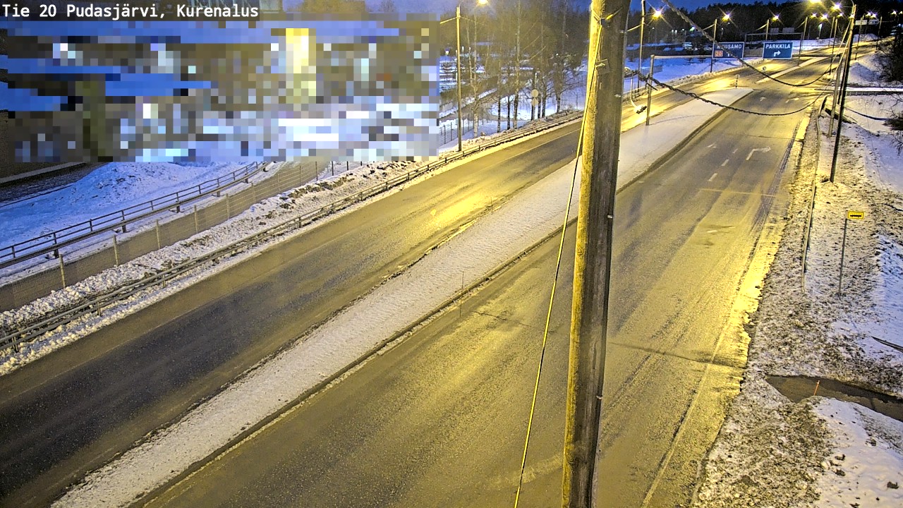 Kelikamerat Kuva Tie 20 Pudasjärvi, Kurenalus, Pudasjärvi, Pohjois-Pohjanmaa