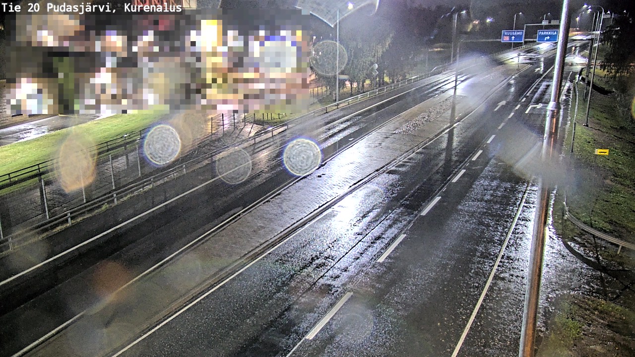 Weather Camera Image Väg 20Pudasjärvi, Kurenalus, Pudasjärvi, Pohjois-Pohjanmaa