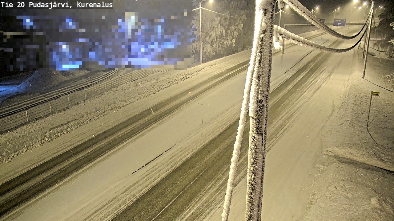 Kelikamerat Kuva Tie 20 Pudasjärvi, Kurenalus, Pudasjärvi, Pohjois-Pohjanmaa