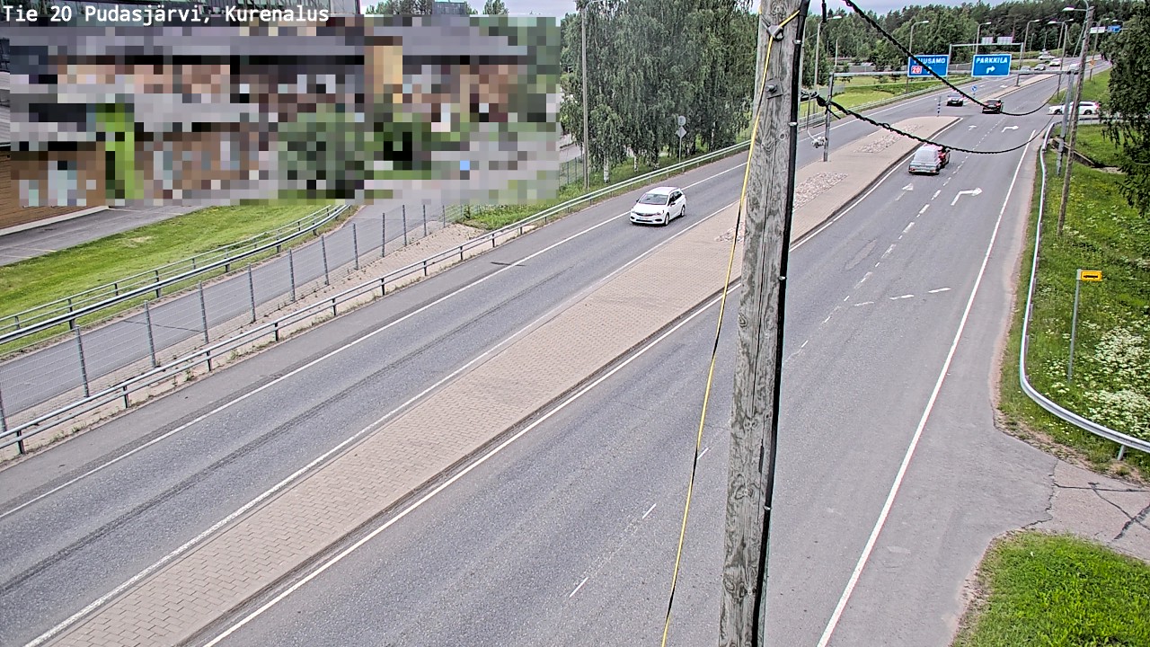 Weather Camera Image Road 20 Pudasjärvi, Kurenalus, Pudasjärvi, Pohjois-Pohjanmaa