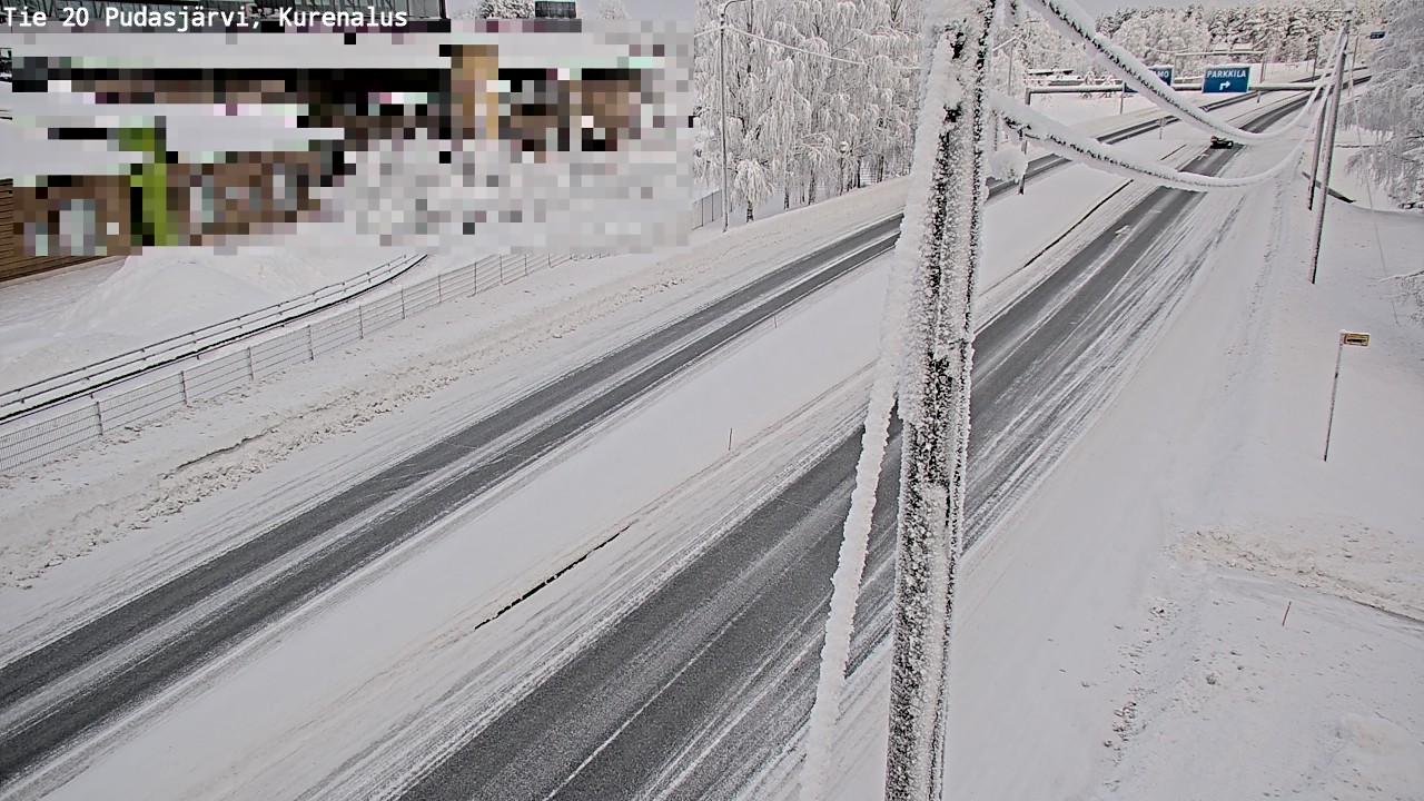 Kelikamerat Kuva Tie 20 Pudasjärvi, Kurenalus, Pudasjärvi, Pohjois-Pohjanmaa