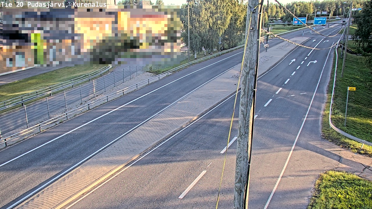 Weather Camera Image Väg 20Pudasjärvi, Kurenalus, Pudasjärvi, Pohjois-Pohjanmaa