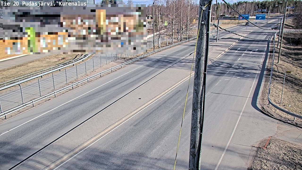 Weather Camera Image Väg 20Pudasjärvi, Kurenalus, Pudasjärvi, Pohjois-Pohjanmaa