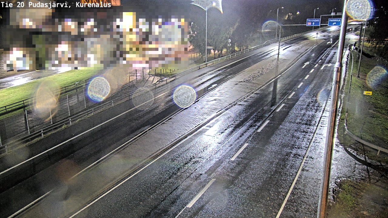 Weather Camera Image Väg 20Pudasjärvi, Kurenalus, Pudasjärvi, Pohjois-Pohjanmaa