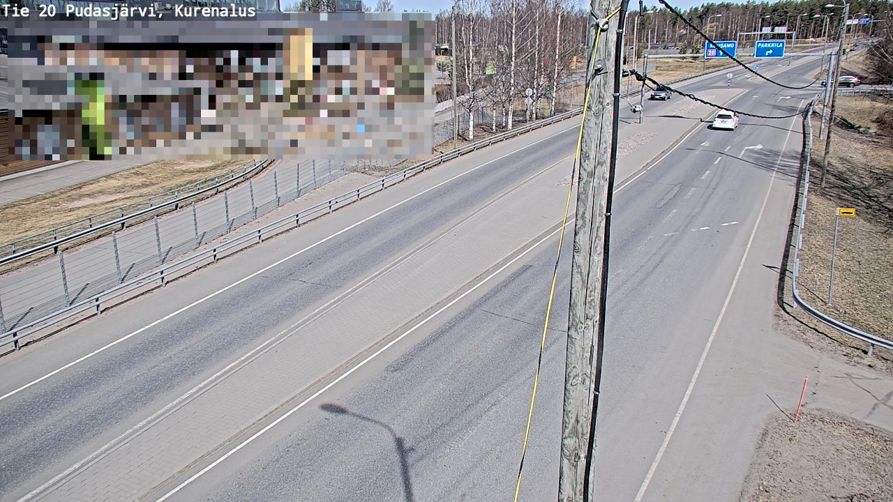 Kelikamerat Kuva Tie 20 Pudasjärvi, Kurenalus, Pudasjärvi, Pohjois-Pohjanmaa