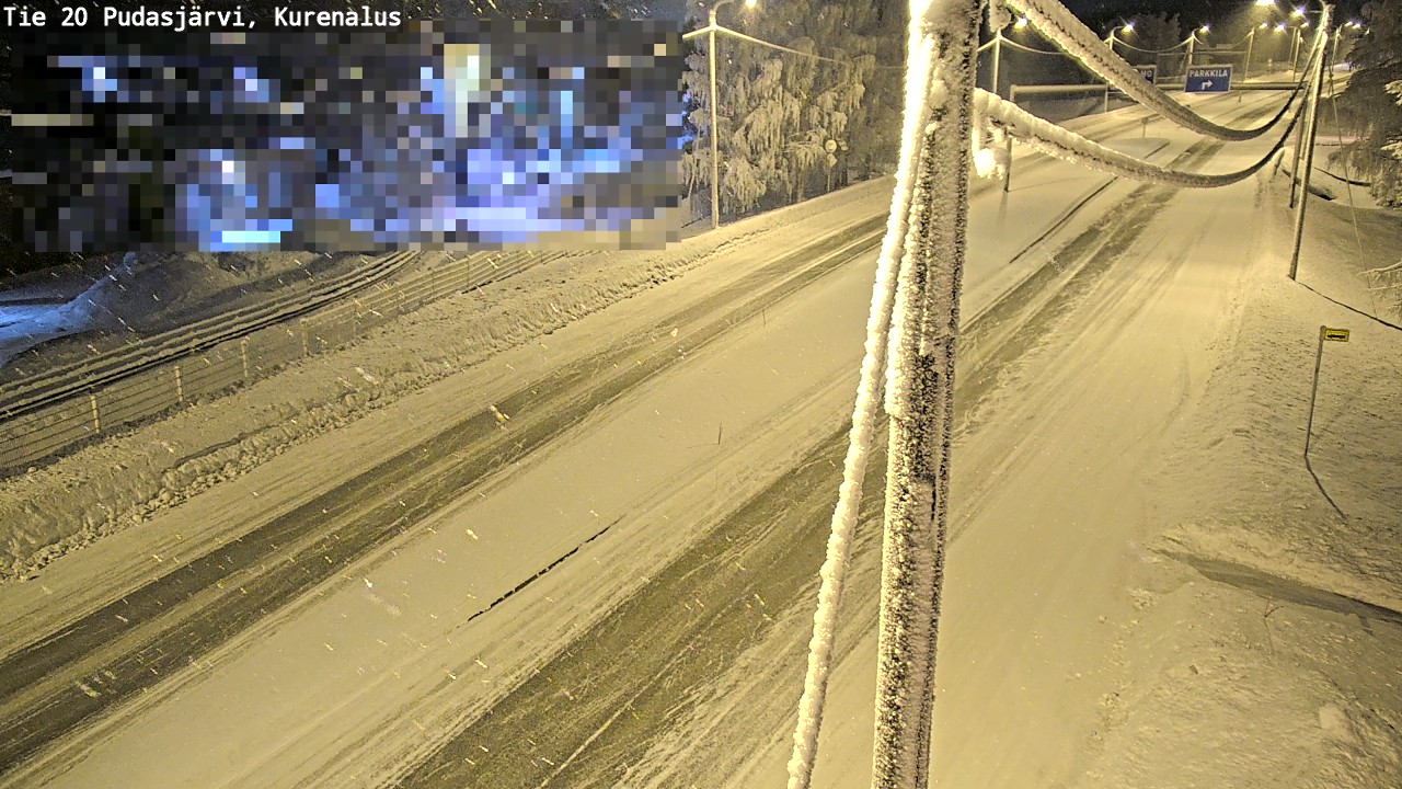 Kelikamerat Kuva Tie 20 Pudasjärvi, Kurenalus, Pudasjärvi, Pohjois-Pohjanmaa