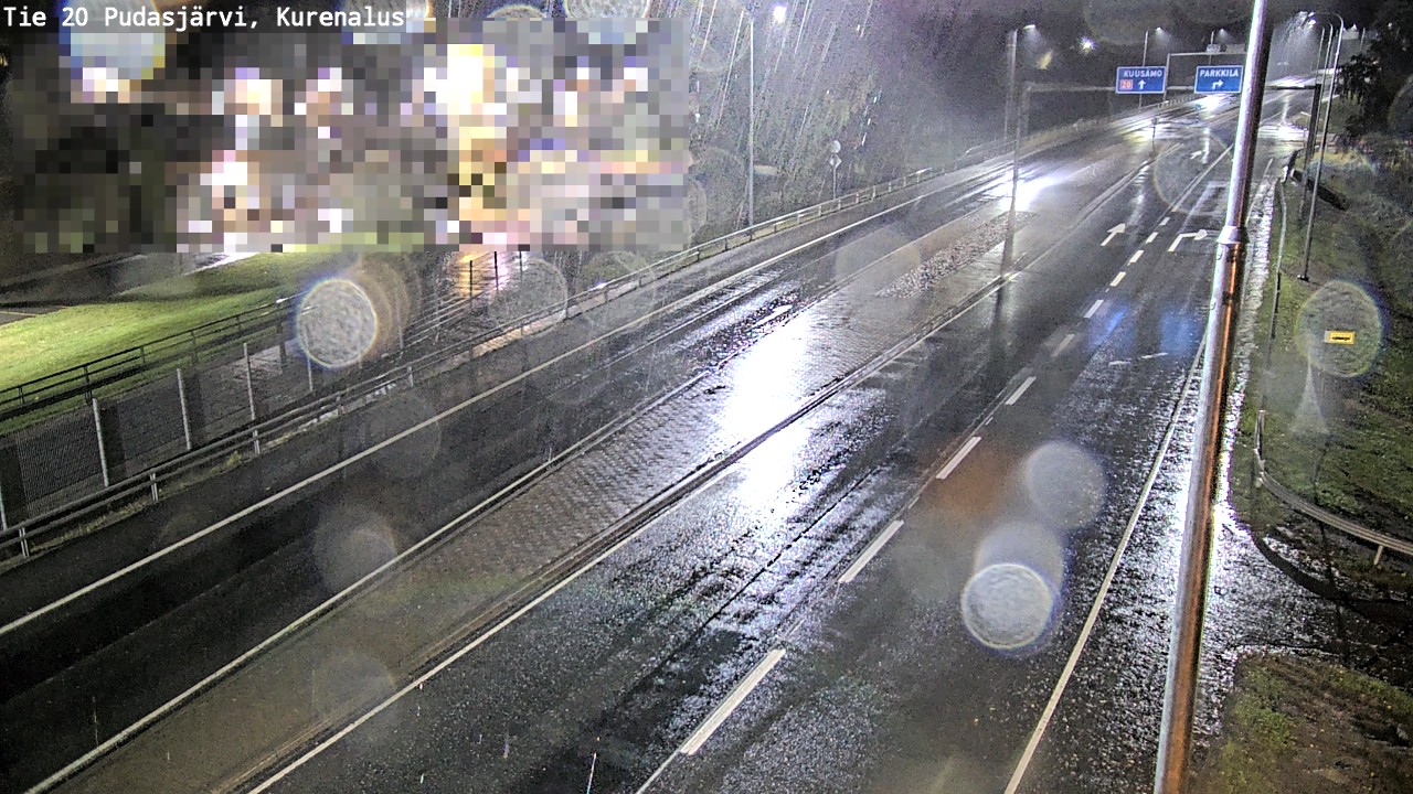 Weather Camera Image Väg 20Pudasjärvi, Kurenalus, Pudasjärvi, Pohjois-Pohjanmaa