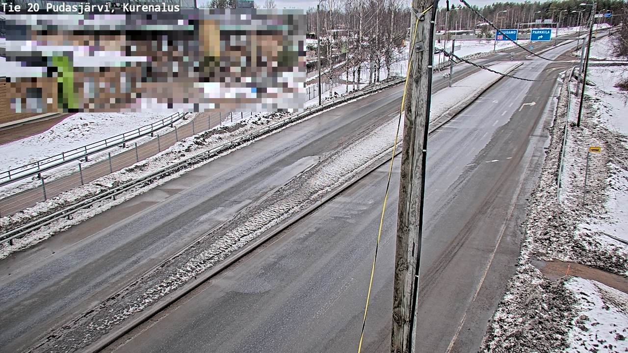 Weather Camera Image Road 20 Pudasjärvi, Kurenalus, Pudasjärvi, Pohjois-Pohjanmaa