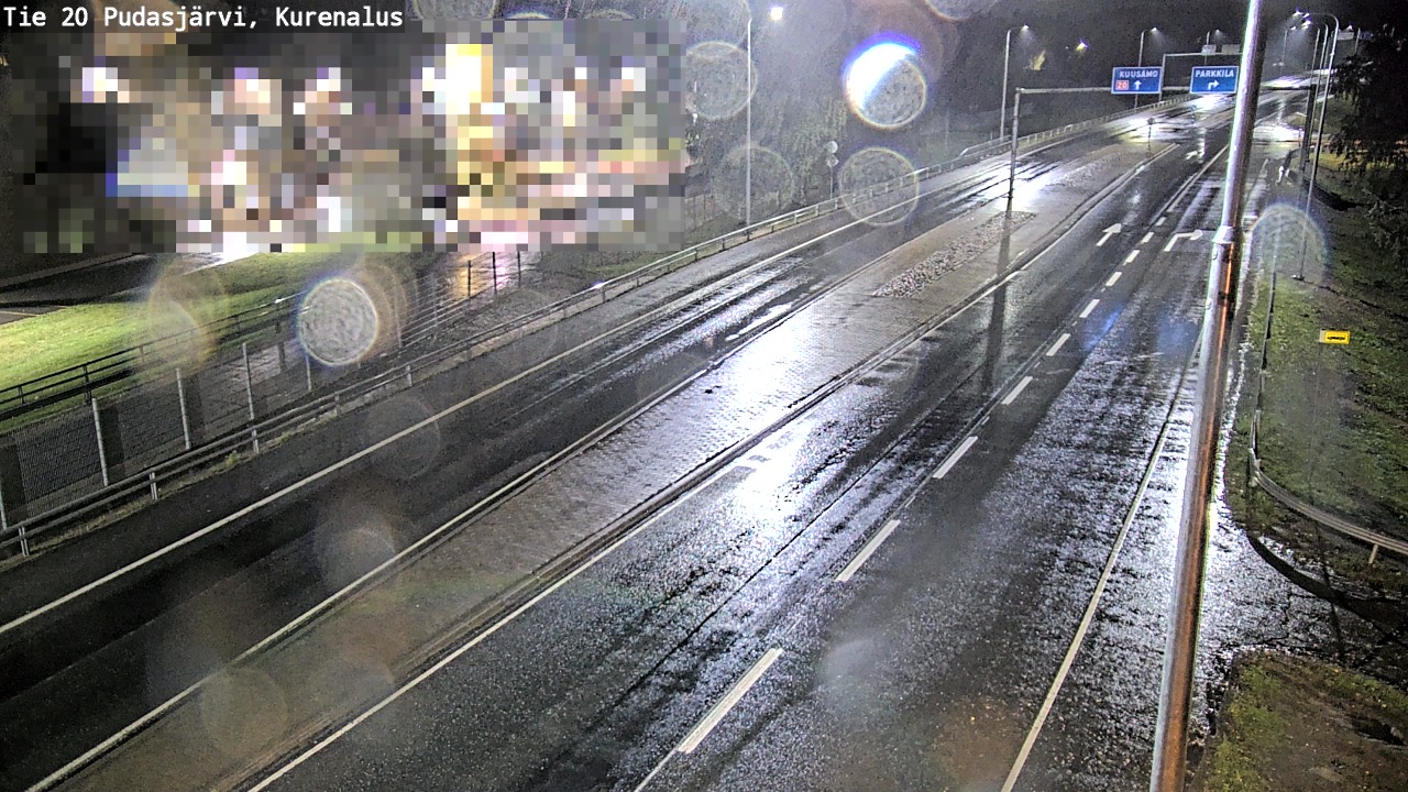 Weather Camera Image Väg 20Pudasjärvi, Kurenalus, Pudasjärvi, Pohjois-Pohjanmaa