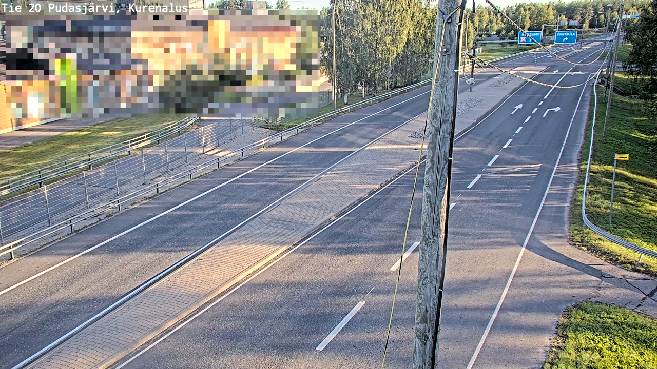 Weather Camera Image Väg 20Pudasjärvi, Kurenalus, Pudasjärvi, Pohjois-Pohjanmaa