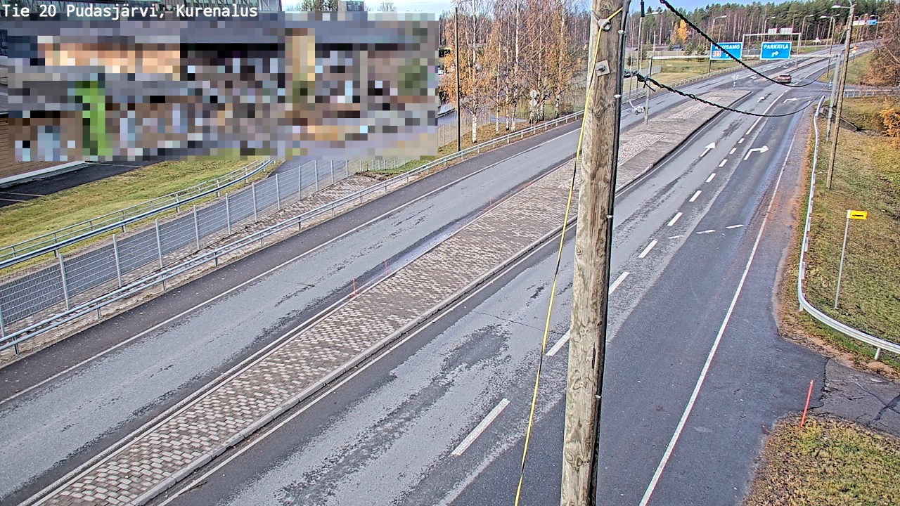 Kelikamerat Kuva Tie 20 Pudasjärvi, Kurenalus, Pudasjärvi, Pohjois-Pohjanmaa