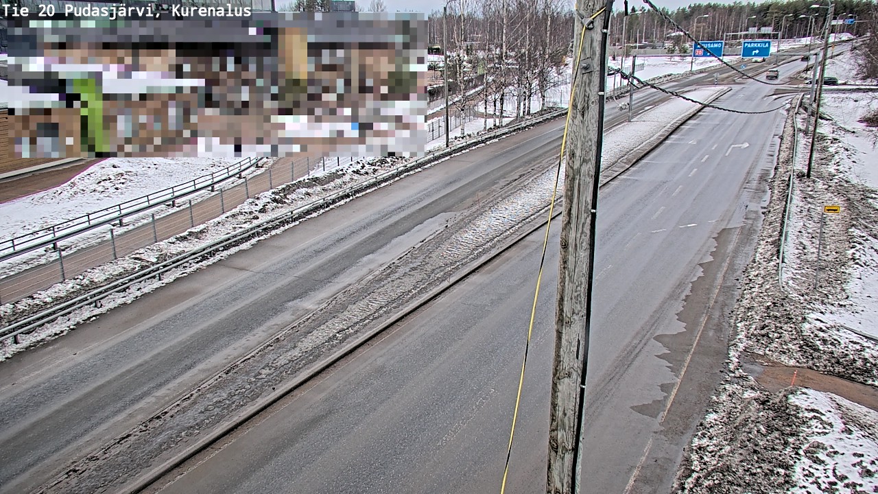 Weather Camera Image Väg 20Pudasjärvi, Kurenalus, Pudasjärvi, Pohjois-Pohjanmaa