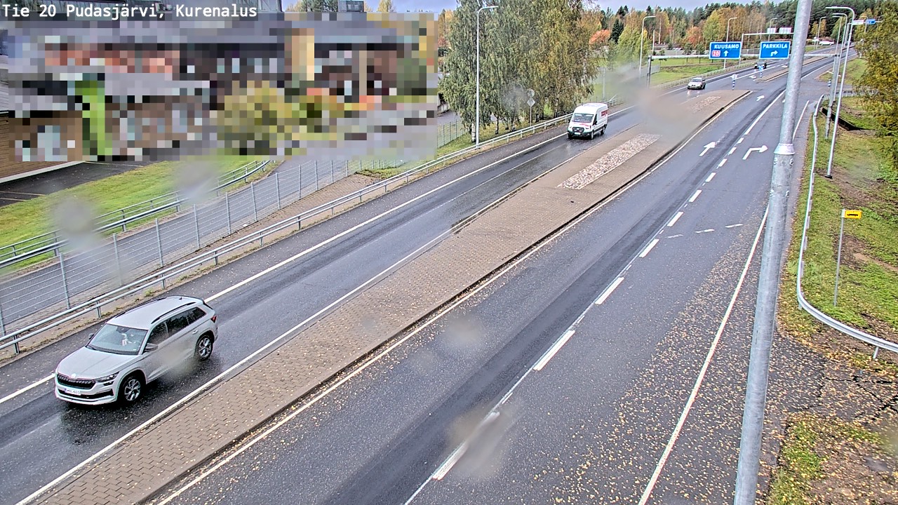 Weather Camera Image Väg 20Pudasjärvi, Kurenalus, Pudasjärvi, Pohjois-Pohjanmaa