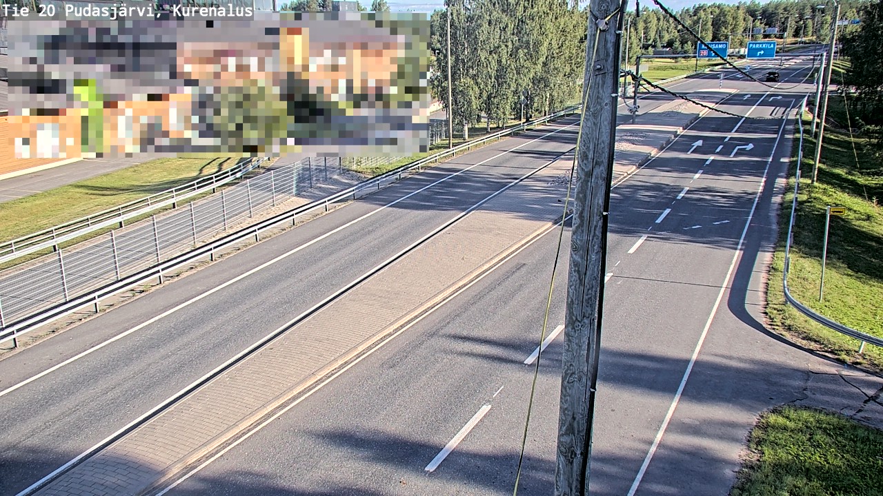 Weather Camera Image Väg 20Pudasjärvi, Kurenalus, Pudasjärvi, Pohjois-Pohjanmaa