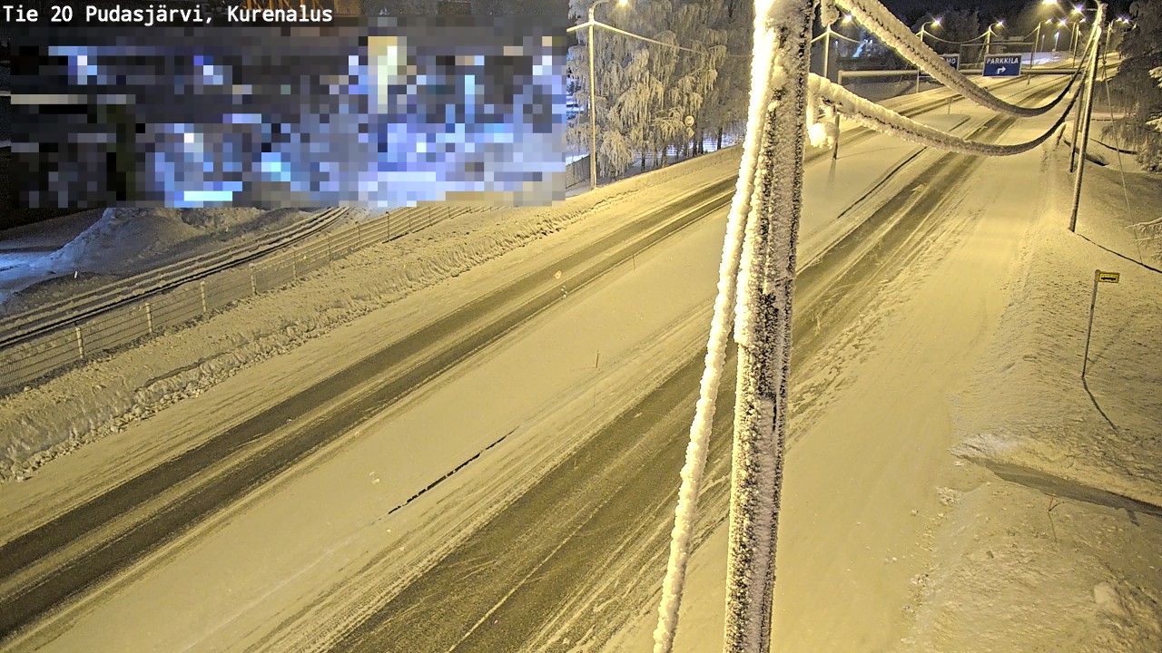 Kelikamerat Kuva Tie 20 Pudasjärvi, Kurenalus, Pudasjärvi, Pohjois-Pohjanmaa