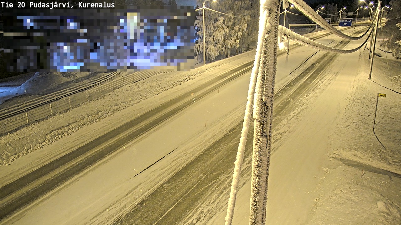 Kelikamerat Kuva Tie 20 Pudasjärvi, Kurenalus, Pudasjärvi, Pohjois-Pohjanmaa