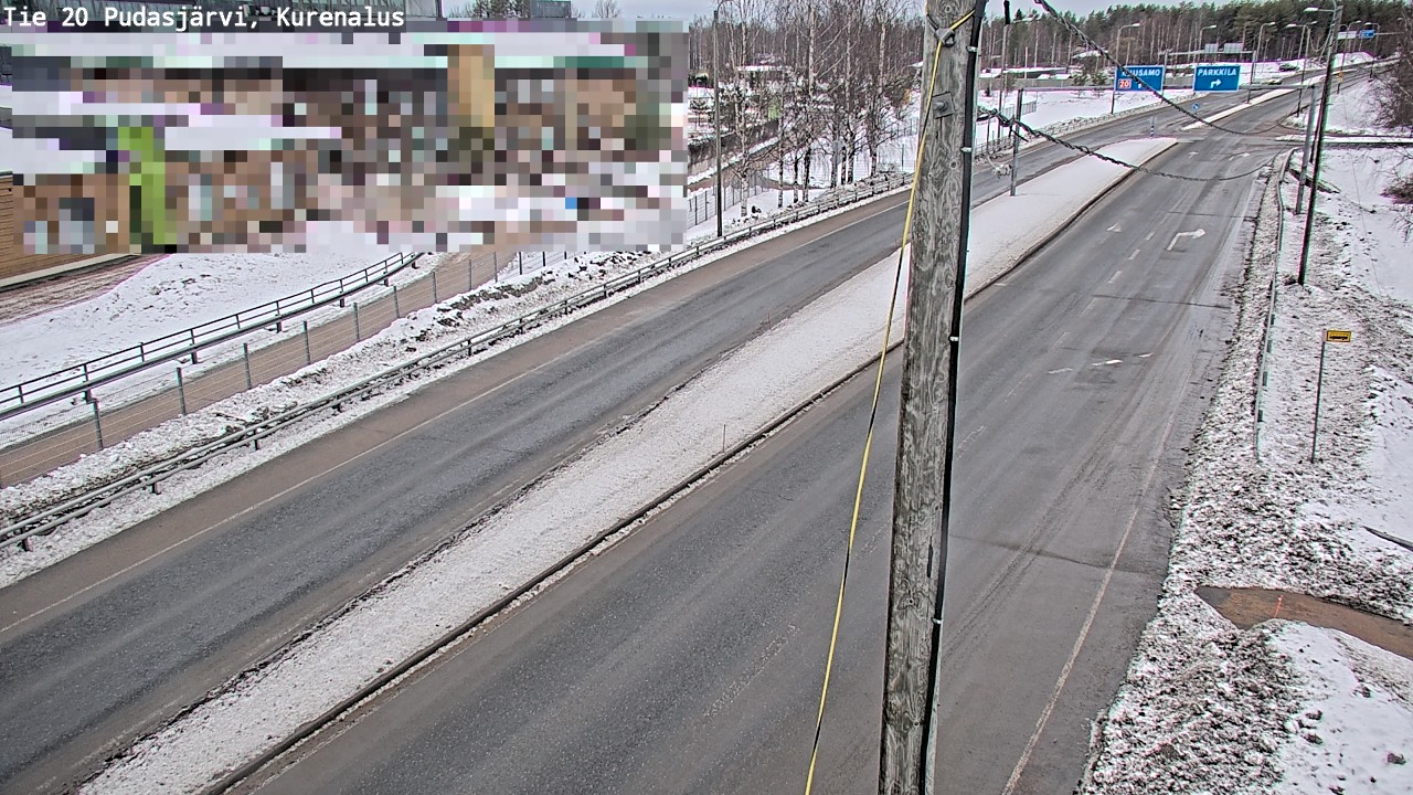 Kelikamerat Kuva Tie 20 Pudasjärvi, Kurenalus, Pudasjärvi, Pohjois-Pohjanmaa