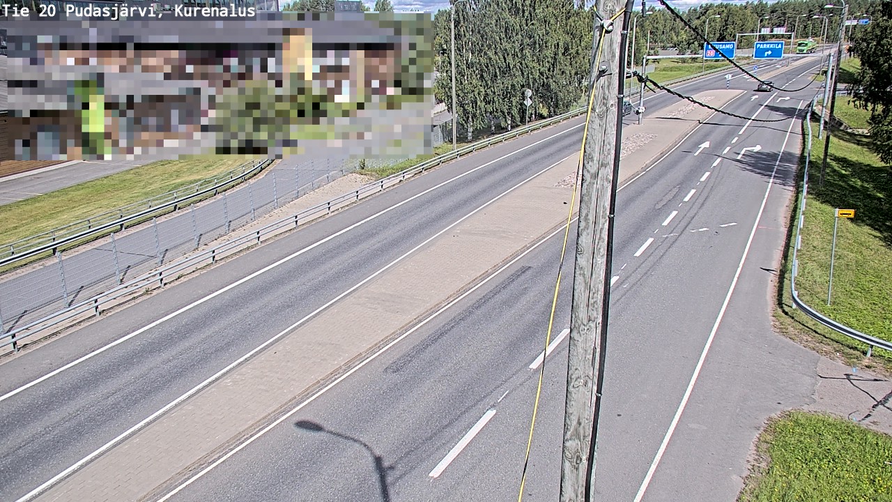 Weather Camera Image Väg 20Pudasjärvi, Kurenalus, Pudasjärvi, Pohjois-Pohjanmaa
