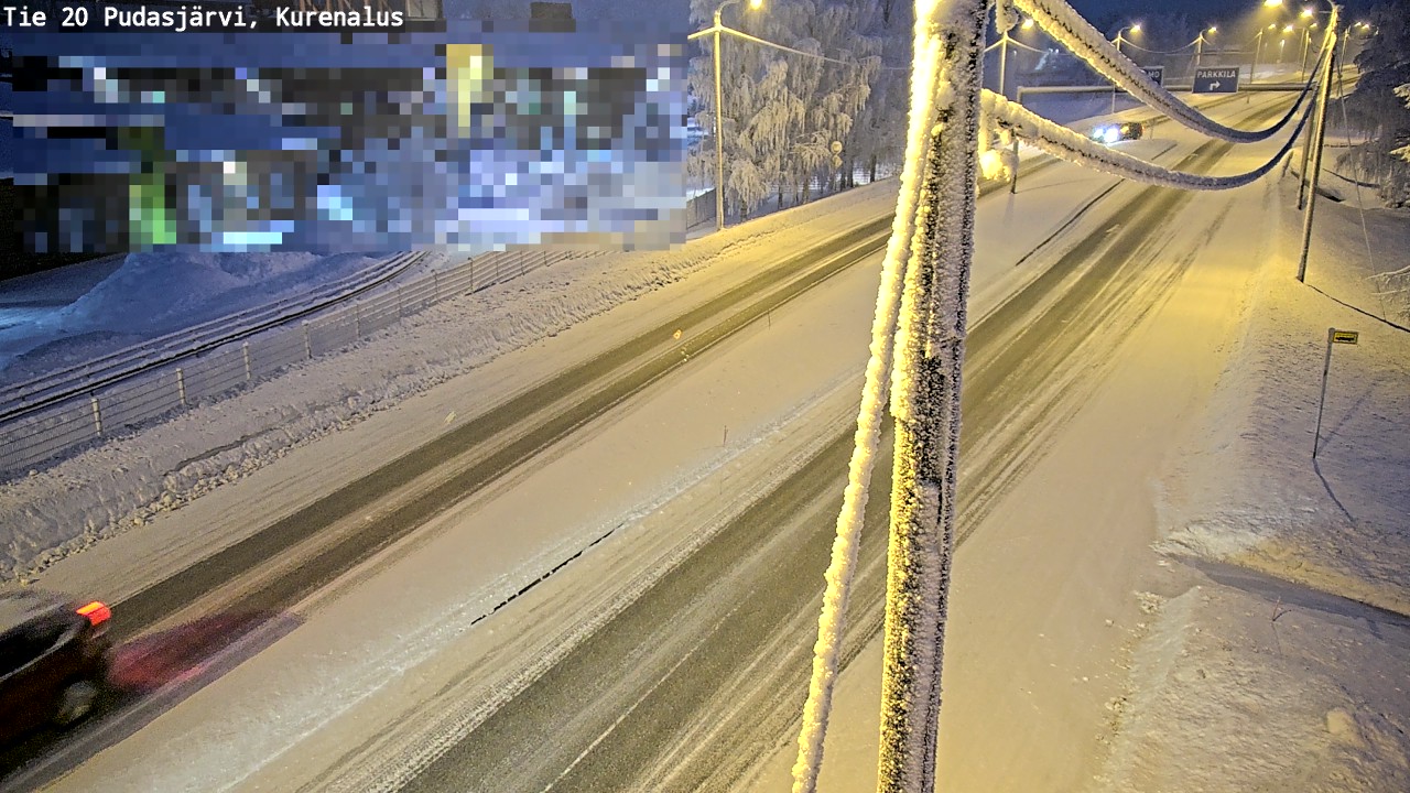 Kelikamerat Kuva Tie 20 Pudasjärvi, Kurenalus, Pudasjärvi, Pohjois-Pohjanmaa