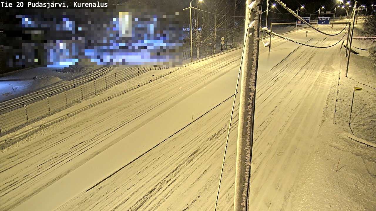 Kelikamerat Kuva Tie 20 Pudasjärvi, Kurenalus, Pudasjärvi, Pohjois-Pohjanmaa