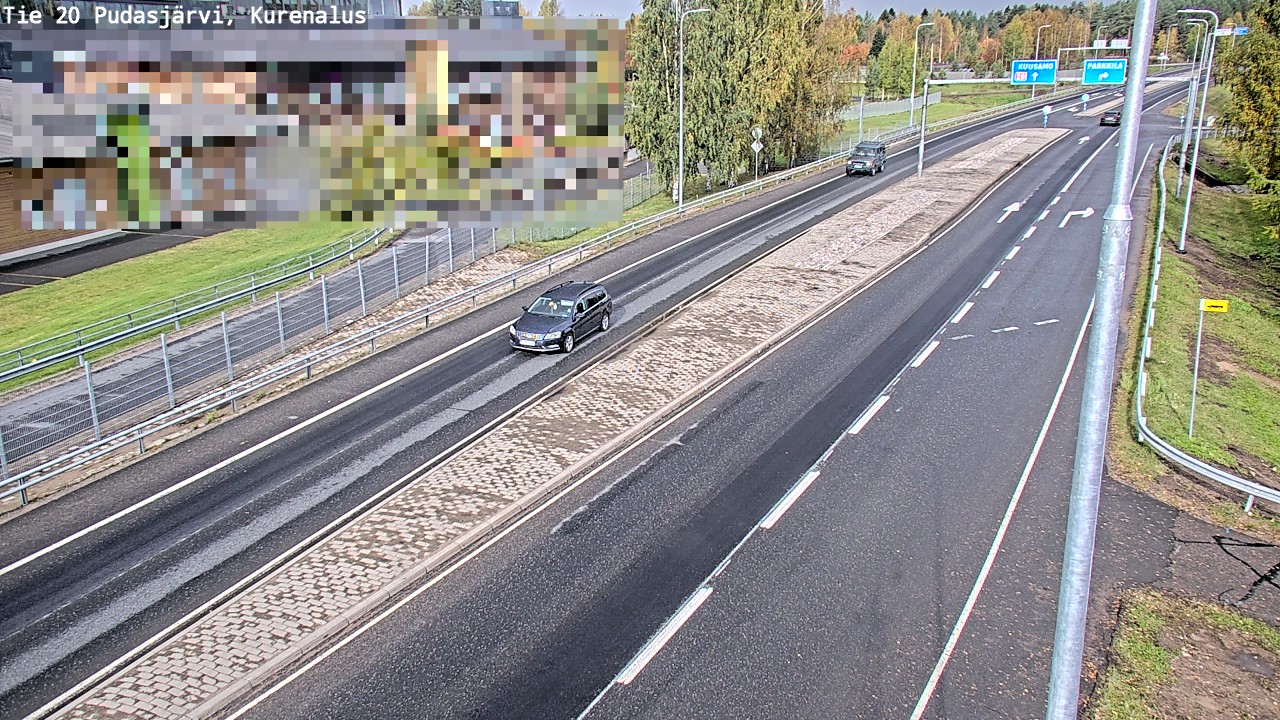 Weather Camera Image Väg 20Pudasjärvi, Kurenalus, Pudasjärvi, Pohjois-Pohjanmaa